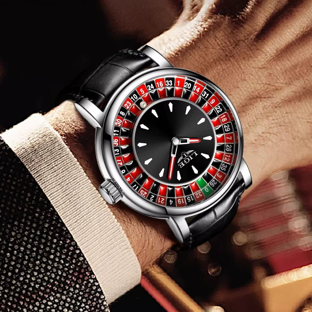 ROULETTE Herrklocka Svart