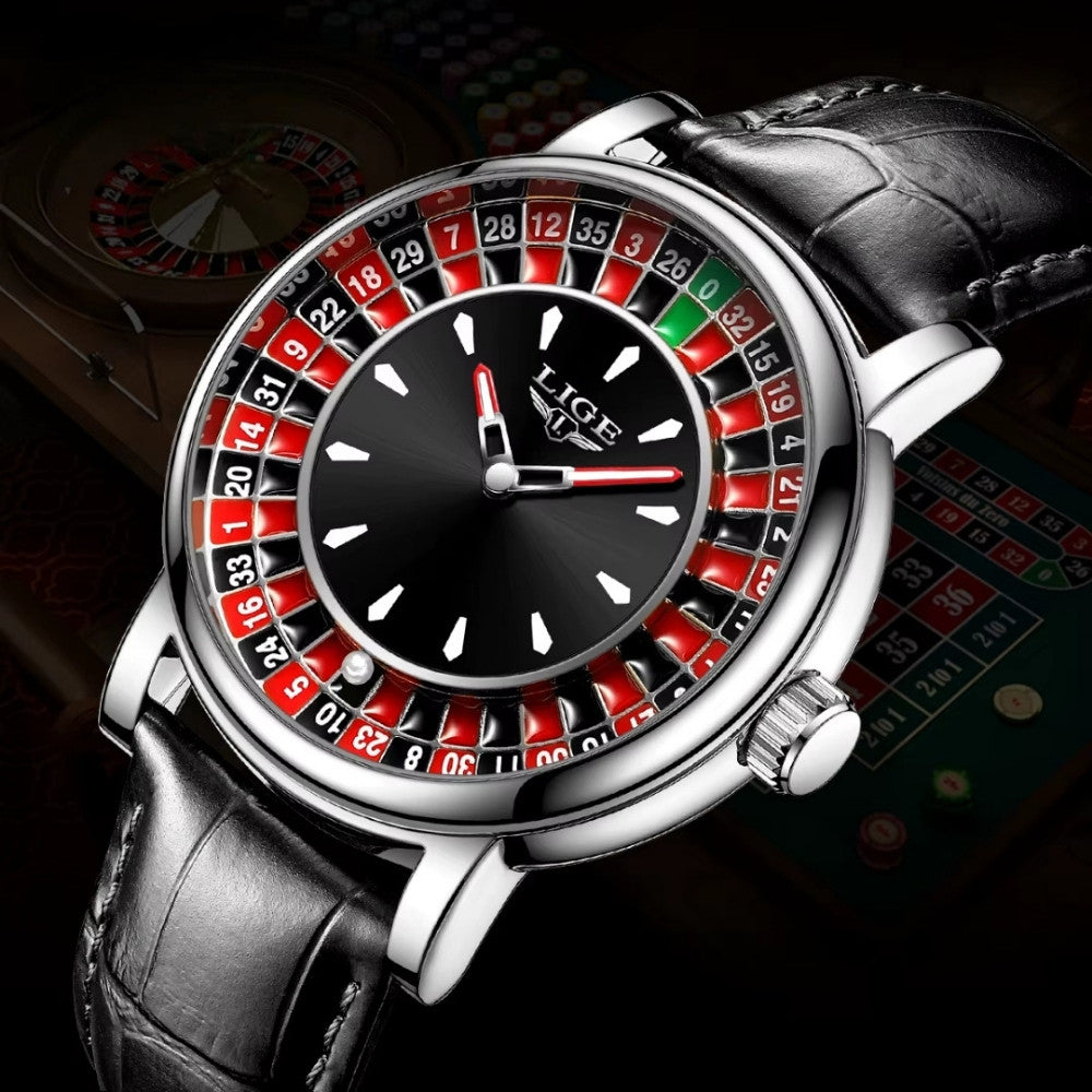 ROULETTE Herrklocka Svart