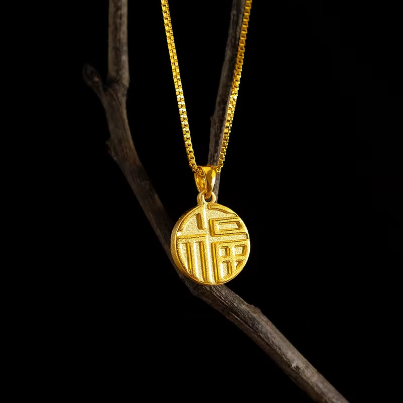 LUCKY Halsband i 24K Guld