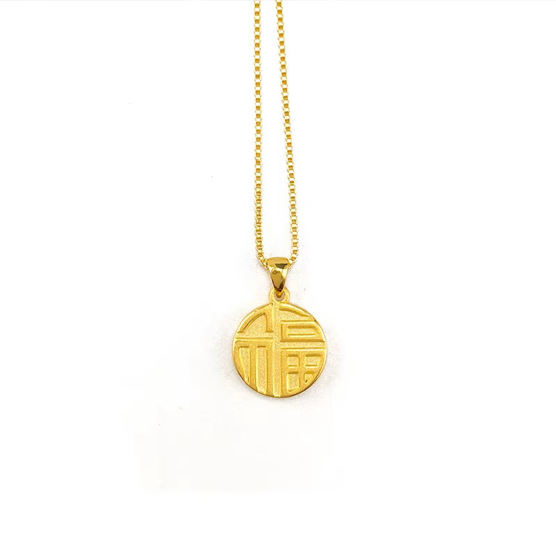 LUCKY Halsband i 24K Guld