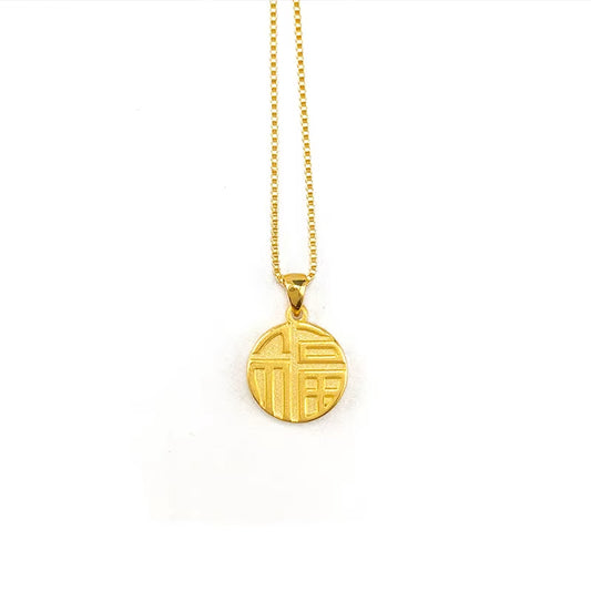 LUCKY Halsband i 24K Guld
